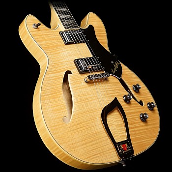 Work:&nbsp;HAGSTROM Guitars111 Viking Deluxe (Natural Flame) 1, 2011 Maple body and neck, Rosewood fretboard NA ART 02742.port.001